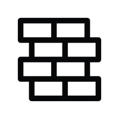 Fototapeta premium brick icon. vector line icon for your website, mobile, presentation, and logo design.