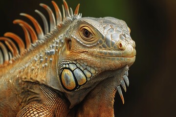 Fototapeta premium Textured Elegance, Iguana