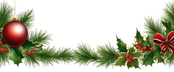 Christmas card with space for wishes
