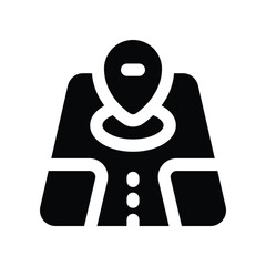 map icon. vector glyph icon for your website, mobile, presentation, and logo design.