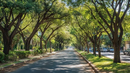 Fototapeta premium Urban forestry managers bring greenery to urban landscapes.