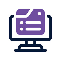 landing page icon. vector dual tone icon for your website, mobile, presentation, and logo design.