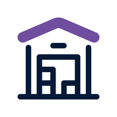 warehouse icon. vector dual tone icon for your website, mobile, presentation, and logo design.