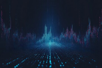 Vibrant Blue 3D Energy Globe Motion Texture