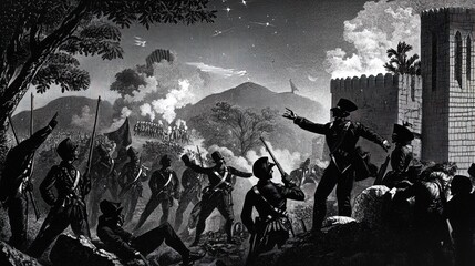 black and white artwork capturing the historical 1865 celebration of freedom: perfect for sports room decor and inspiring wall art