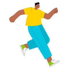 Young Businessman. Flat Vector Illustration