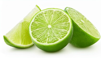 Lime fruit slices 