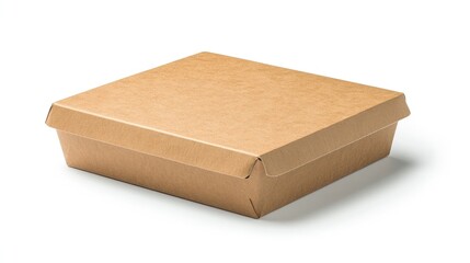 Take-Away Box on White Background