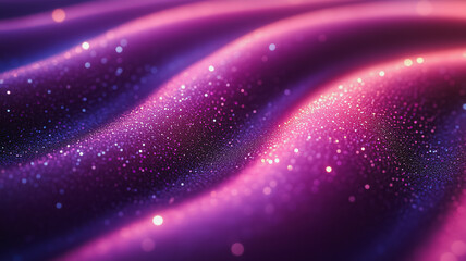 Fototapeta premium A purple wave with glittery particles on it