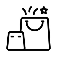 Shopping line icon