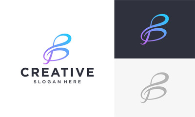 initial b music vector logo