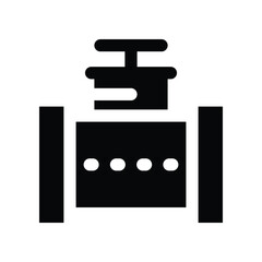 pipeline icon. vector glyph icon for your website, mobile, presentation, and logo design.