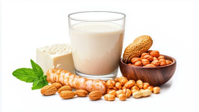 A foods most likely to cause anaphylaxis, such as peanuts, shellfish, and dairy, glowing for emphasis.