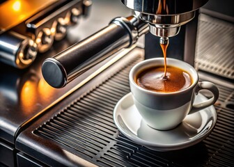 Espresso Machine Coffee Brewing Process, White Cup, Coffee Making Tutorial, Black Coffee Recipe, Home Barista Guide