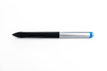 Modern Stylus Pen Isolated on White Background in Minimalist Style