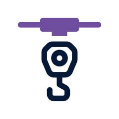 hook container icon. vector dual tone icon for your website, mobile, presentation, and logo design.