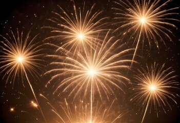 Fototapeta premium Festive fireworks background, vibrant colors, perfect for celebrations like New Year, Independence Day, and other festive events