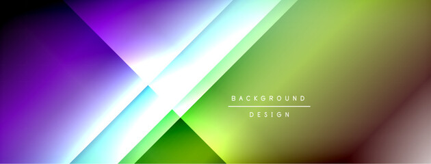 Dynamic shadow lines with gradient colors geometric background