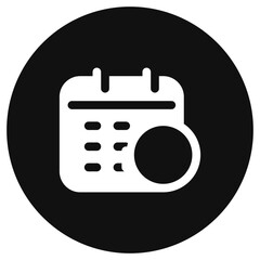 Editable vector time and date schedule icon. Part of a big icon set family. Perfect for web and app interfaces, presentations, infographics, etc