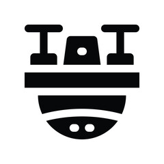 drone icon. vector glyph icon for your website, mobile, presentation, and logo design.