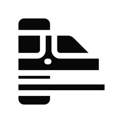 train icon. vector glyph icon for your website, mobile, presentation, and logo design.