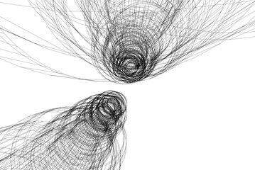 Abstract architectural background 3d illustration