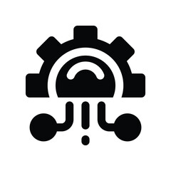 data integration icon. vector glyph icon for your website, mobile, presentation, and logo design.