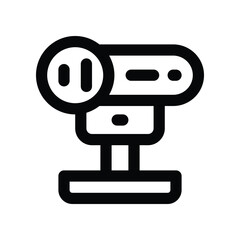 motion sensor icon. vector line icon for your website, mobile, presentation, and logo design.