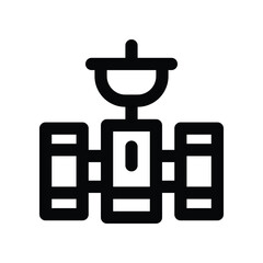 satellite icon. vector line icon for your website, mobile, presentation, and logo design.