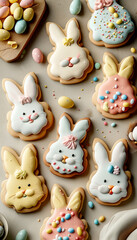Delightful Easter bunny cookies invite sweet celebrations and joy