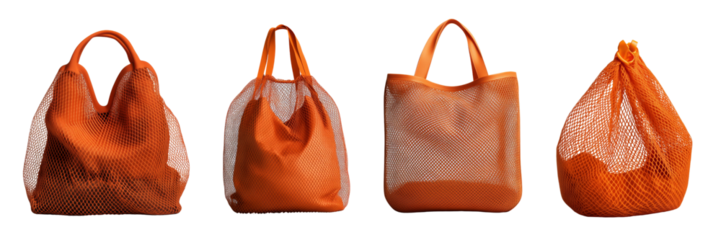 Collection of stylish orange bags showcasing various designs and materials, perfect for fashion-forward individuals.