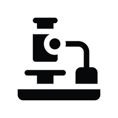 microscope icon. vector glyph icon for your website, mobile, presentation, and logo design.