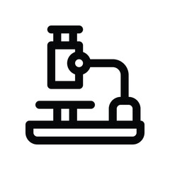 microscope icon. vector line icon for your website, mobile, presentation, and logo design.