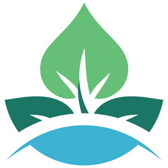 Eco Friendely Minimalist Icon Logo vector – Sustainability and Renewable Energy Design