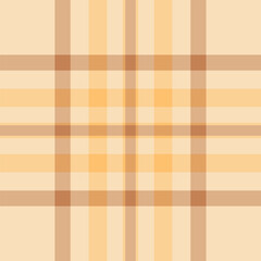 Sale fabric pattern vector, poncho seamless tartan check. Countryside texture textile background plaid in orange and light colors.
