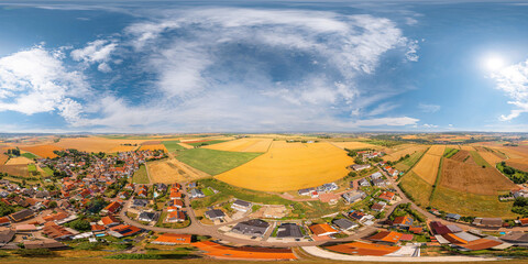 quirnheim germany Rhine lowlands aerial 360° vr environment equirectangular panorama