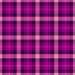 Premium texture seamless textile, japan fabric vector background. Place pattern check tartan plaid in pink and magenta colors.