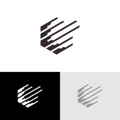 E logo, letter e, initial elogo design