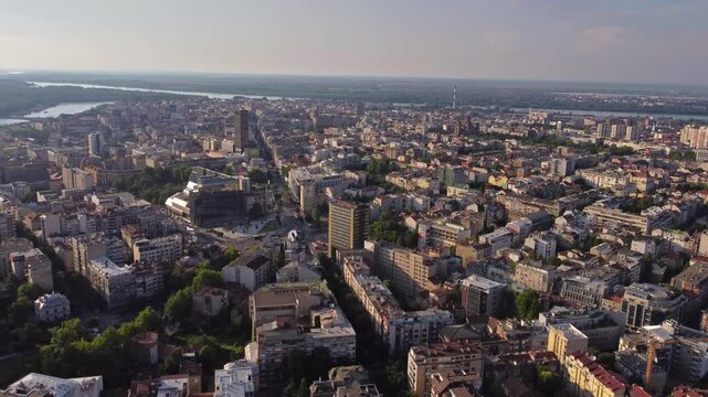 View of Belgrade cityscape, capital of Serbia.
