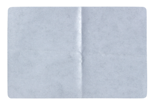 PNG White adhesive glued paper sticker label with transparent background cut out design element