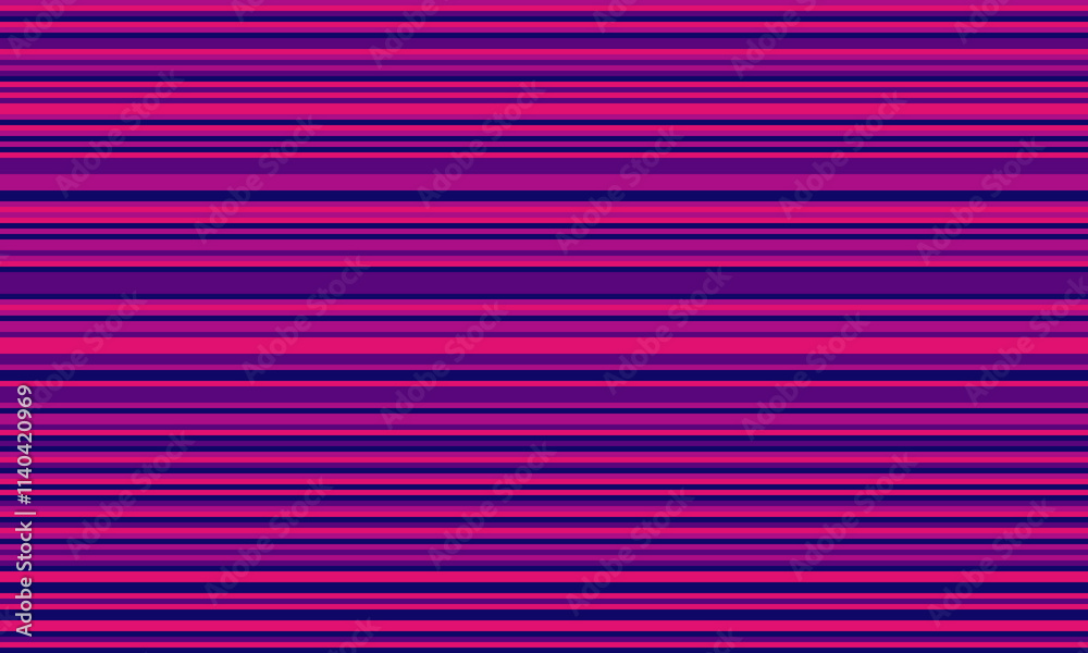 Aufkleber geometric stripes seamless vector pattern with horizontal lines in varied colours, creating an abstr