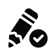 agree icon. vector glyph icon for your website, mobile, presentation, and logo design.