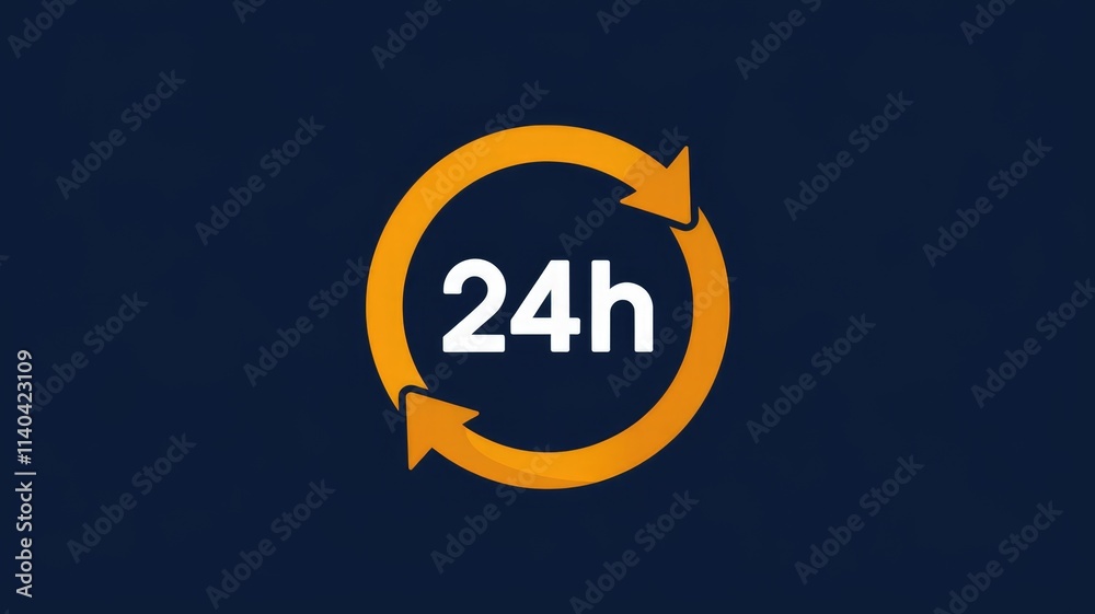 Fototapete 24 7 availability continuous service always online round the clock support.