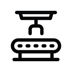 conveyor icon. vector line icon for your website, mobile, presentation, and logo design.