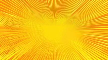 Abstract Yellow and Orange Radiating Lines Background