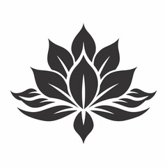 Agave cactus plant silhouette vector icon illustration