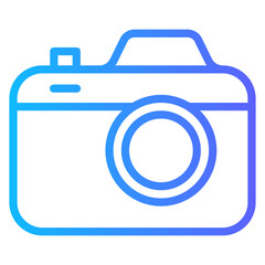 Blue gradient technology icon image of various forms of electronic technology products