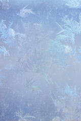 Ice Pattern on window in Winter time