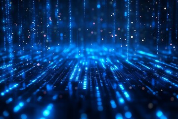 Vibrant Digital Data Stream Background