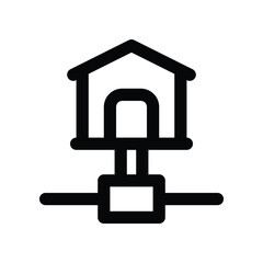 Home icon. vector line icon for your website, mobile, presentation, and logo design.